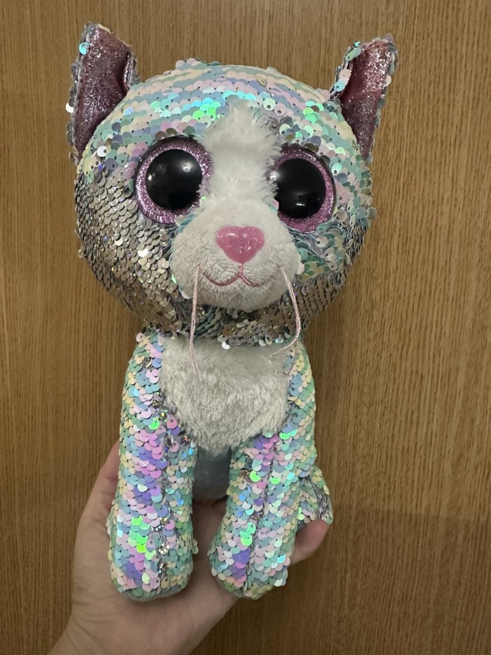 Ty Beanie Boos Flippables Whimsy The Cat Plush Toy